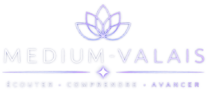 Lune lumineuse représentant l'univers intuitif et spirituel de Medium-Valais.